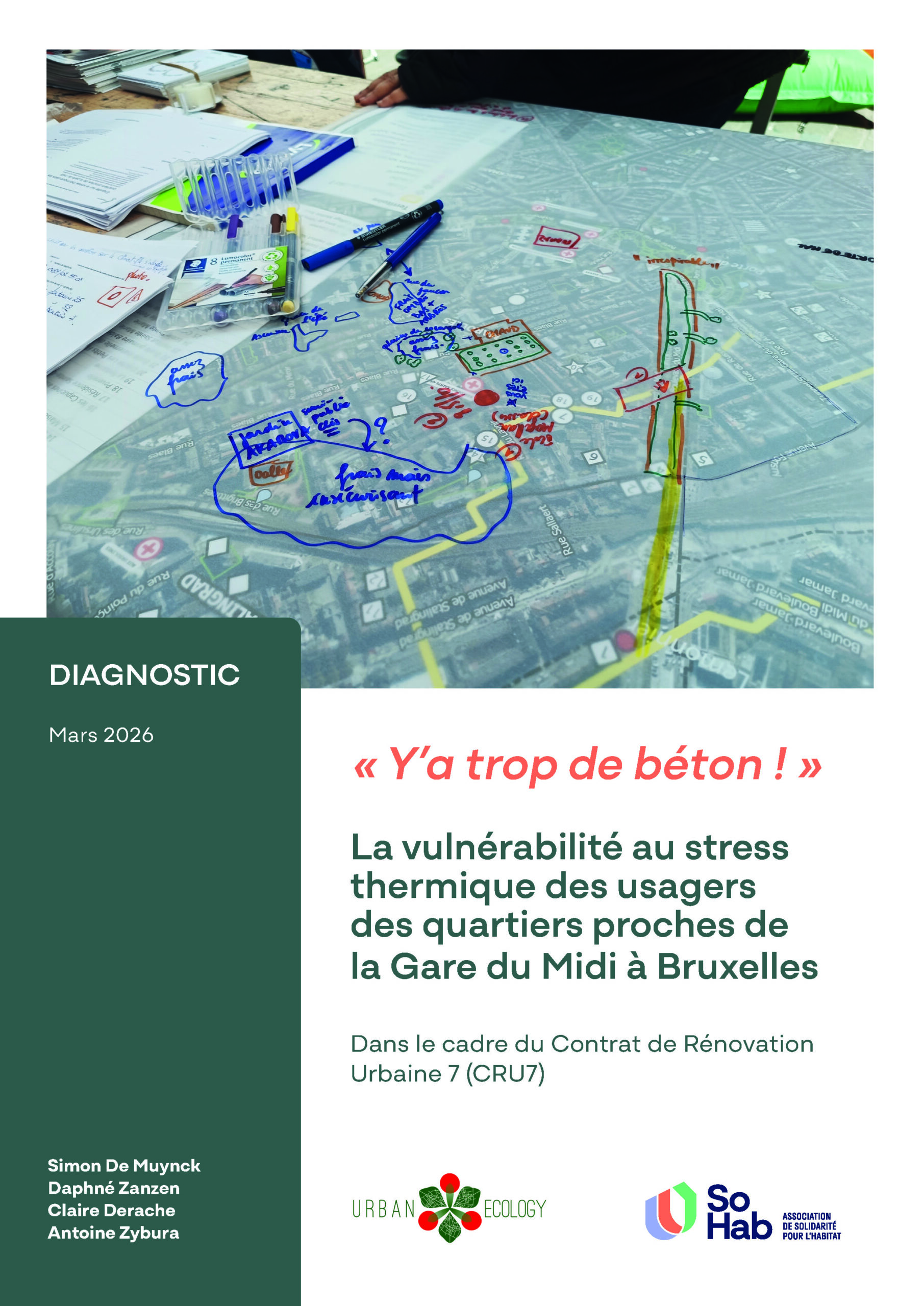 Diagnostic « La vulnérabilité au stress thermique des usagers des quartiers proches de la Gare du Midi à Bruxelles »